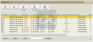 Beas Orden de control de calidad