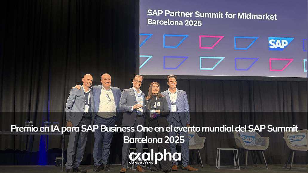 Axalpha premiado en IA para SAP Business One en el evento mundial del SAP Summit Barcelona 2025