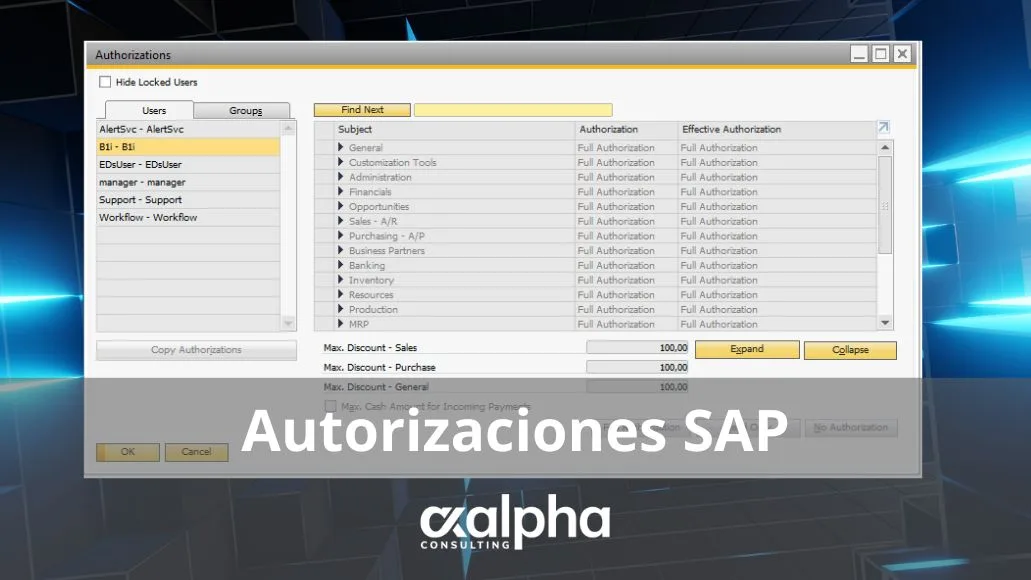 Autorizaciones SAP