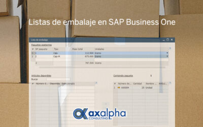 Listas de embalaje SAP Business One