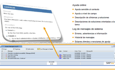 Ayuda online y mensajes del sistema