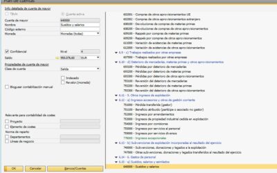 Mantener las cuentas confidenciales en sap Business One