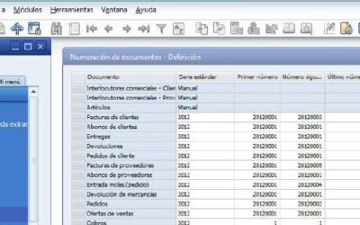 Series de numeración SAP Business One 8.82