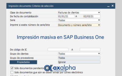 ¿Sabías que puedes imprimir documentos de forma masiva con SAP Business One?