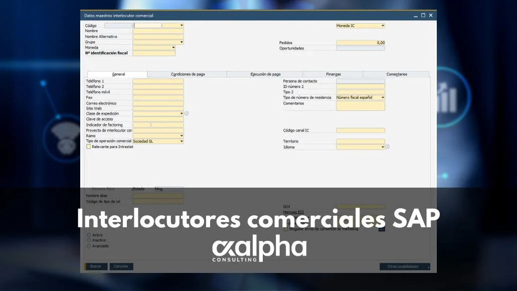 Interlocutores comerciales SAP Business One