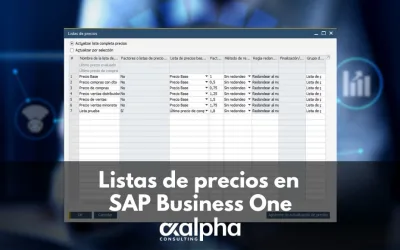Listas de precios en SAP Business One