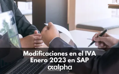 Modificaciones en el IVA Enero 2023 en SAP