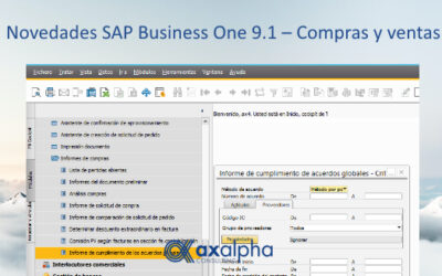 Novedades SAP Business One 9.1 – Compras y ventas