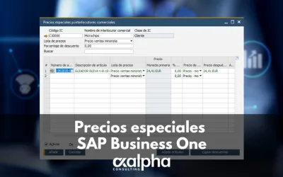 Precios especiales SAP Business One